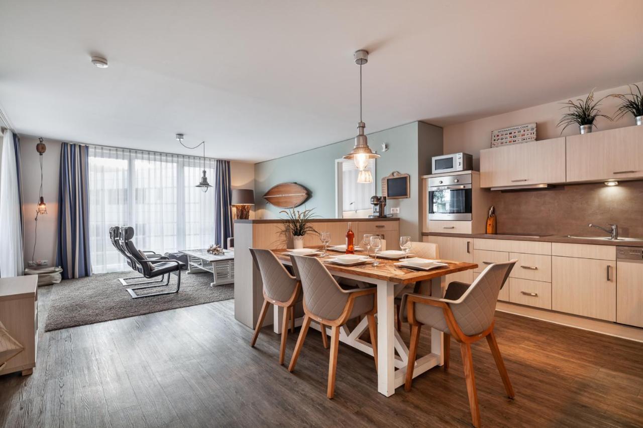 Apartmenthaus Hafenspitze Ap 5 - "Am Yachthafen 5" - Blickrichtung Offenes Meerstrandpromenade Eckernförde Exterior foto